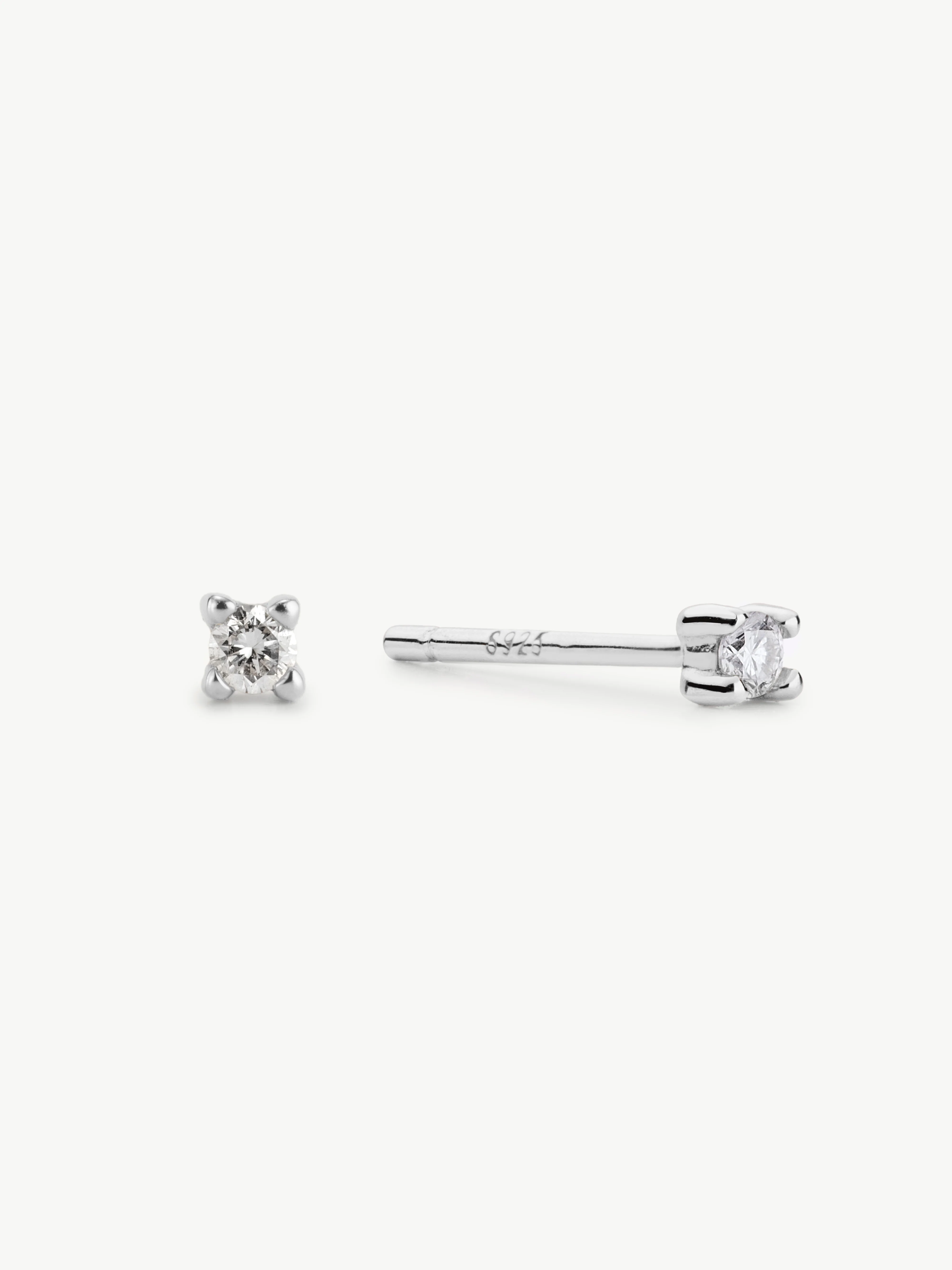 Mini Diamond Studs - Image 4