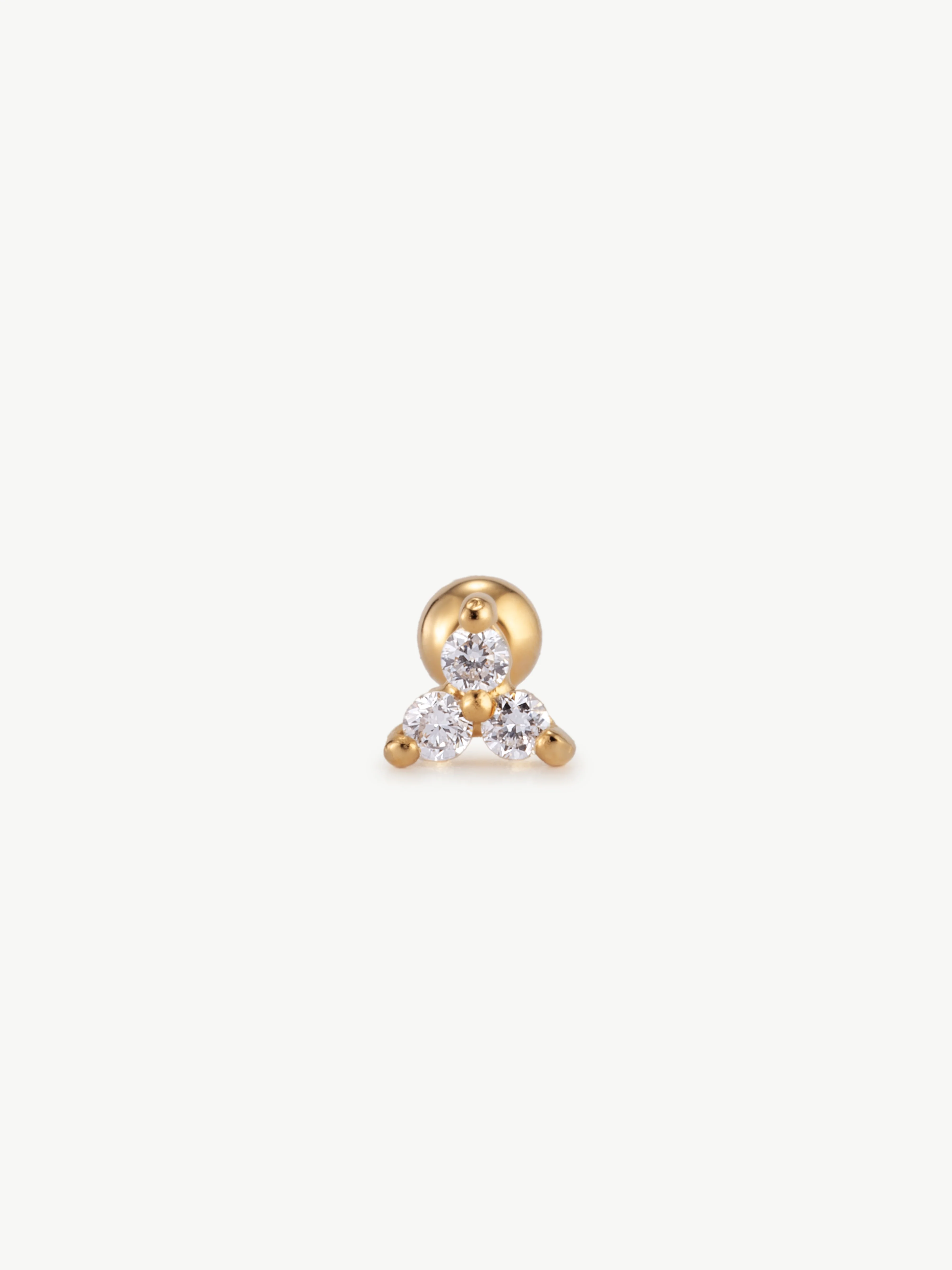 Diamond Trinity Helix Stud - Image 5